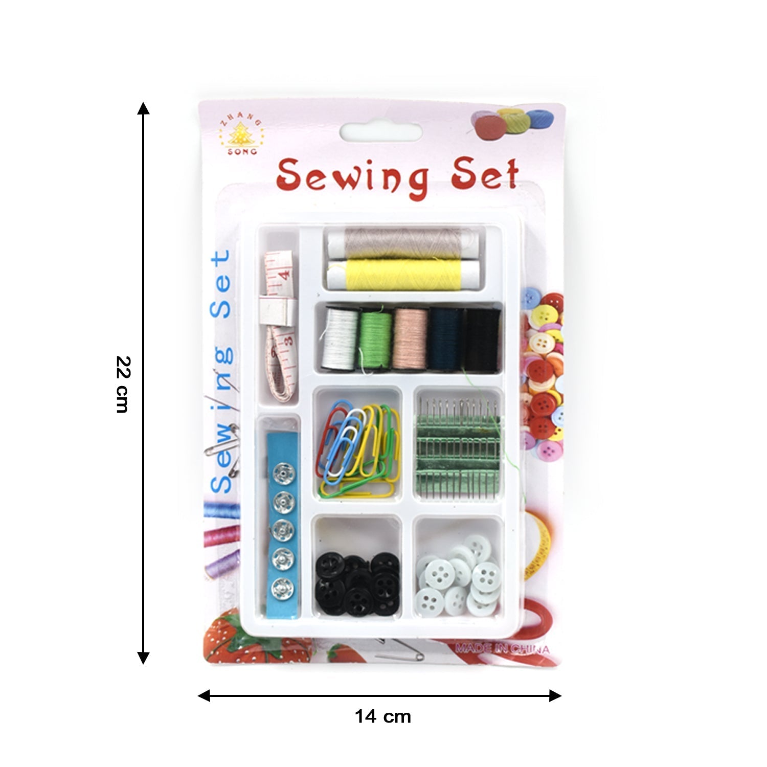 6051 62 Pc Sewing Set used for sewing of clothes and fabrics including all home purposes. 6051 62 Pc Sewing Set used for sewing of clothes and fabrics including all home purposes.